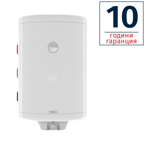 БОЙЛЕР TEDAN COMBI MAX INOX 100л, вертикален, неръждаем, една серпентина, изводи отляво, извод за термосонда, 3kW